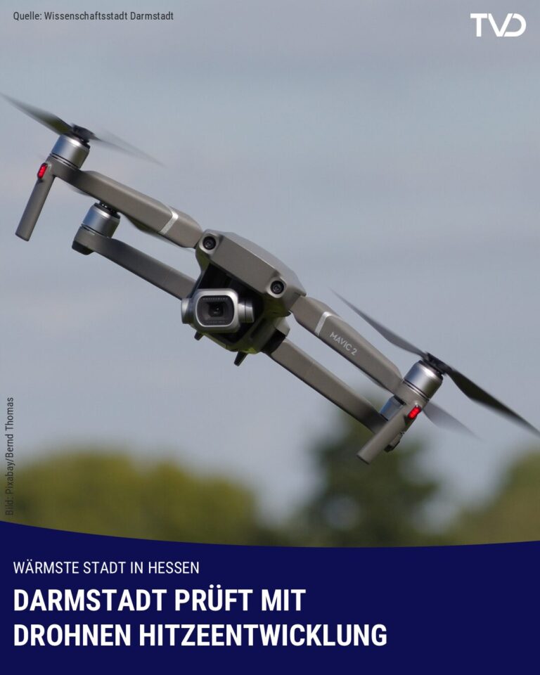 Stadt prüft Hitzeentwicklung mit Drohnen