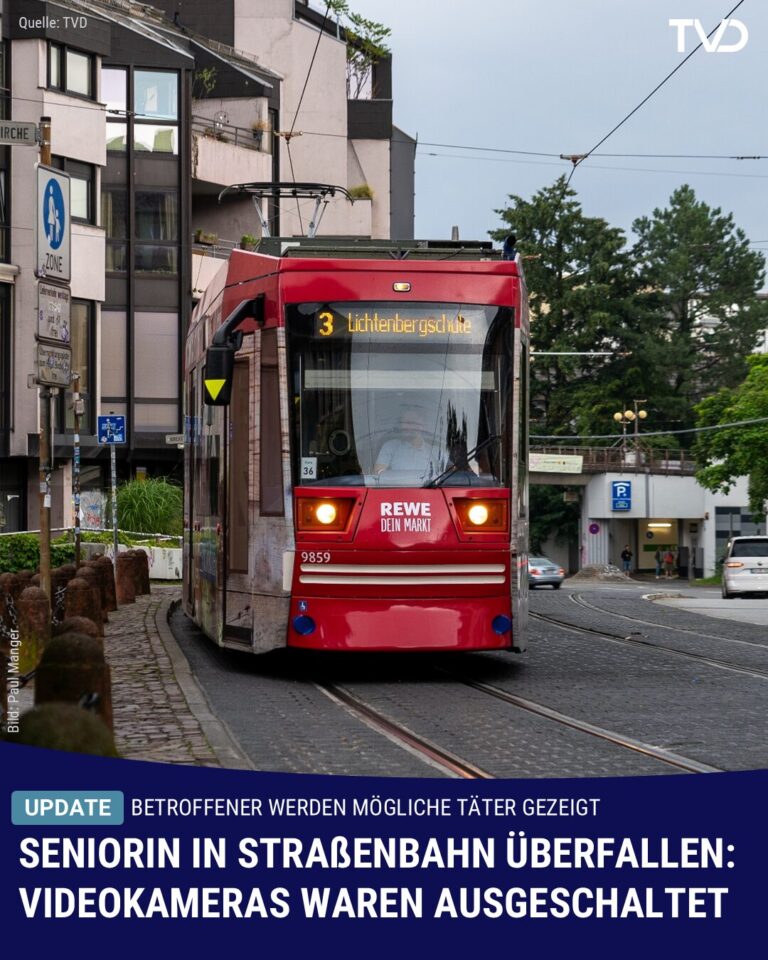 Seniorin in Straßenbahn überfallen: Videokameras waren ausgeschaltet