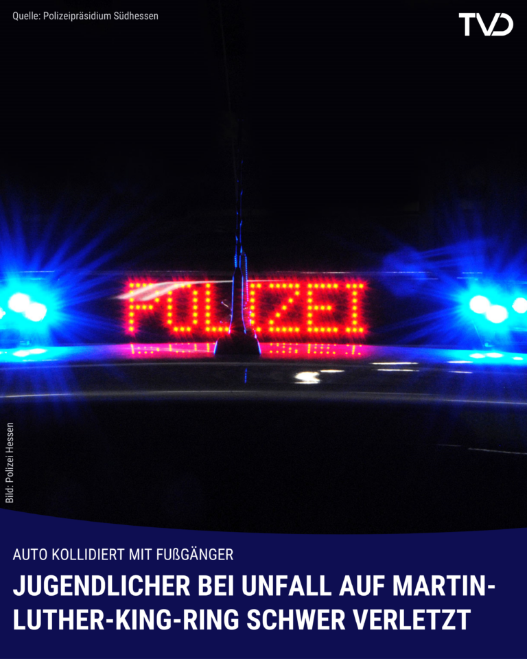 Jugendlicher bei Unfall auf Martin-Luther-King-Ring schwer verletzt