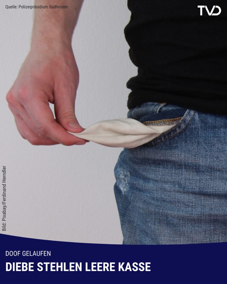 Doof gelaufen: Diebe nehmen leere Kasse mit