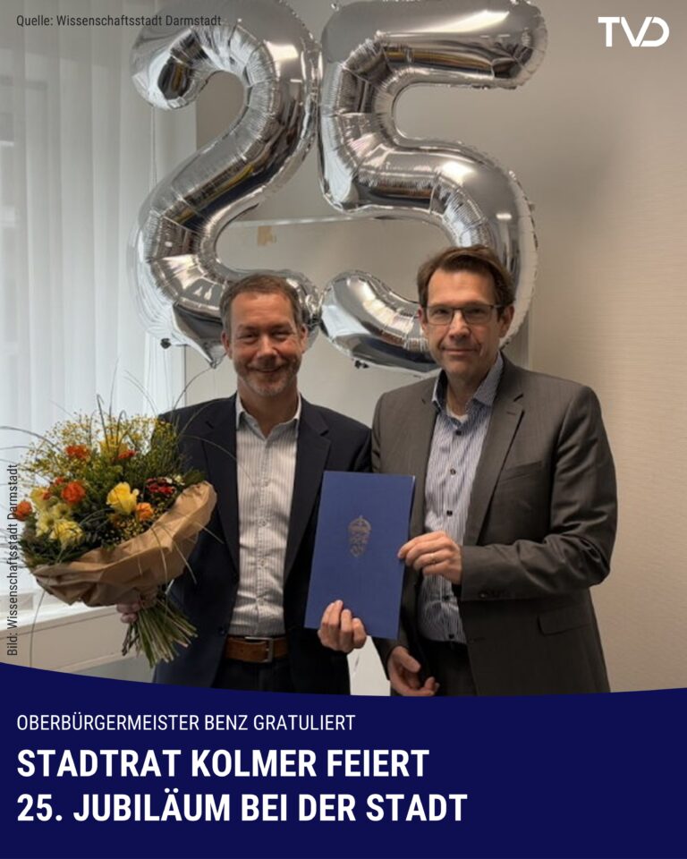 Michael Kolmer feiert 25. Jubiläum bei der Stadt