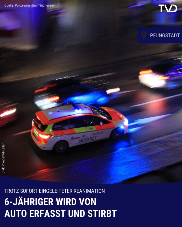 Sechsjähriger stirbt bei Unfall in Pfungstadt