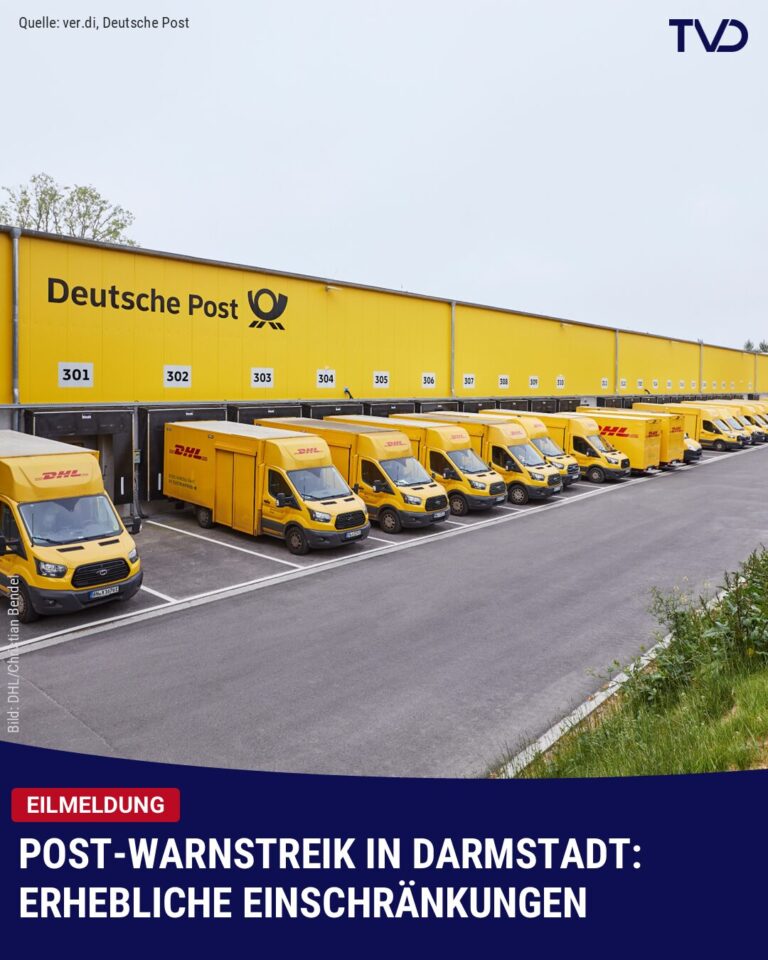 Post-Warnstreik in Darmstadt sorgt für massive Einschränkungen