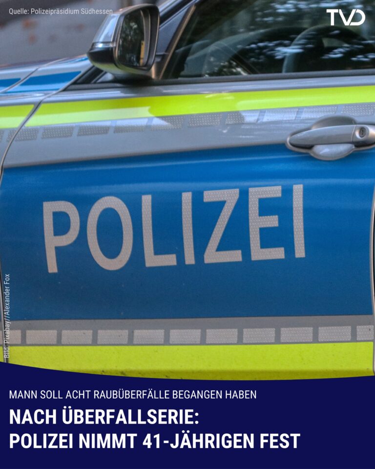 Überfallserie: 41-Jähriger festgenommen