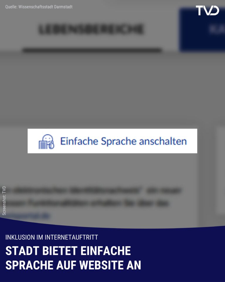 Stadt bietet Einfache Sprache auf Website an