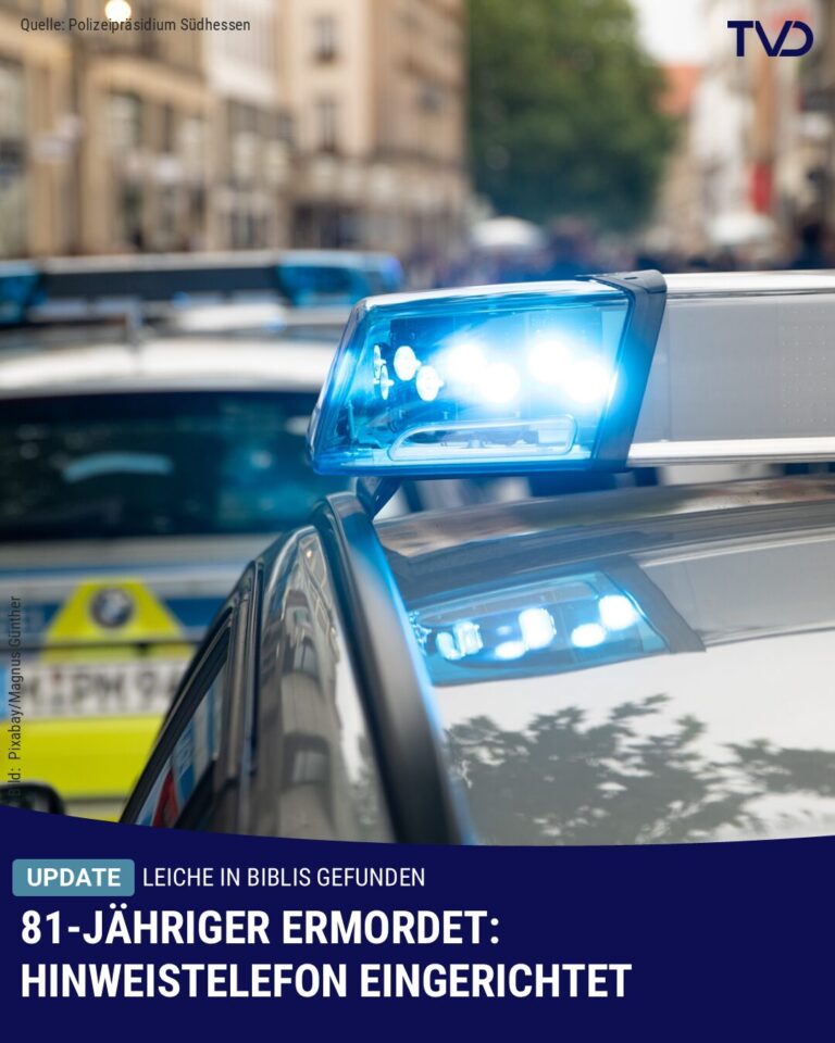 Mord an 81-Jährigem: Hinweistelefon eingerichtet
