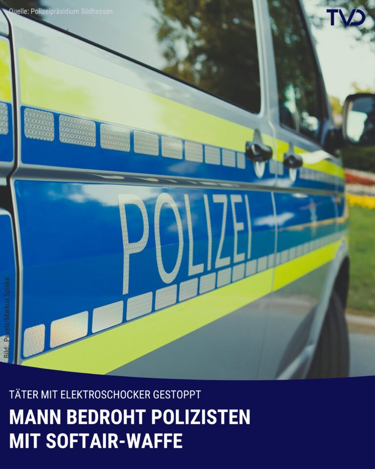 41-Jähriger bedroht Polizisten und wirft mit Gegenständen