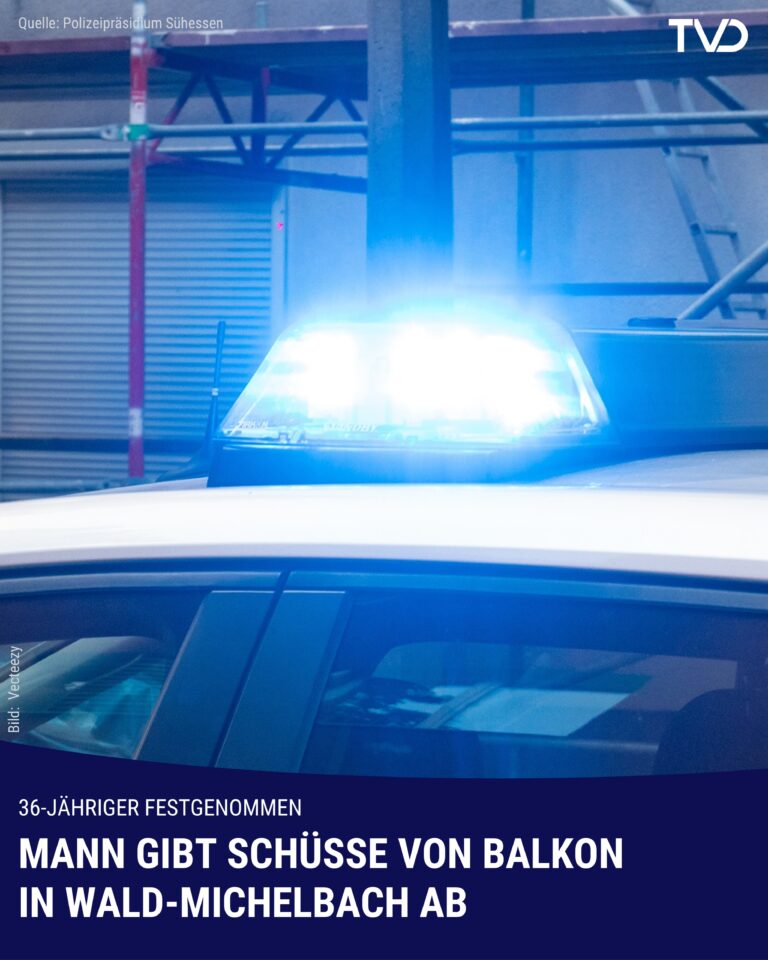 Festnahme nach Schüssen von Balkon in Wald-Michelbach