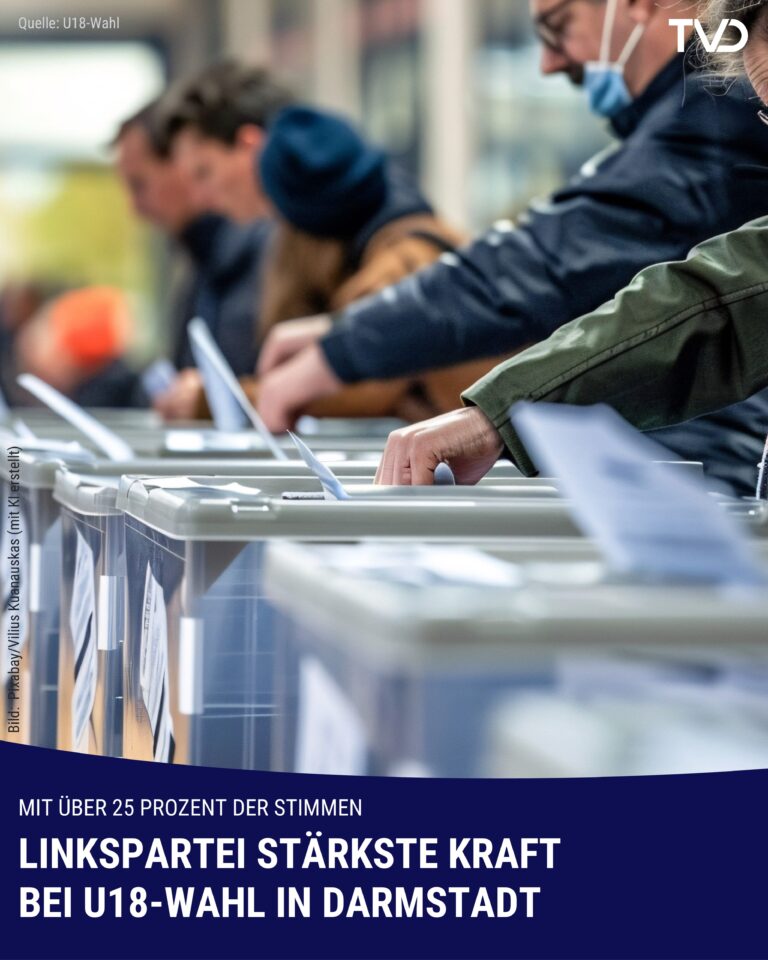 Linke stärkste Kraft bei U18-Wahl in Darmstadt