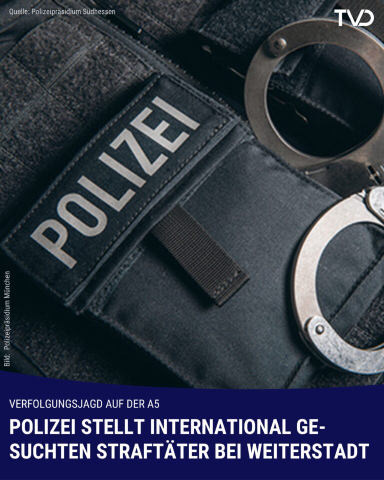 International gesuchter Straftäter bei Weiterstadt gefasst