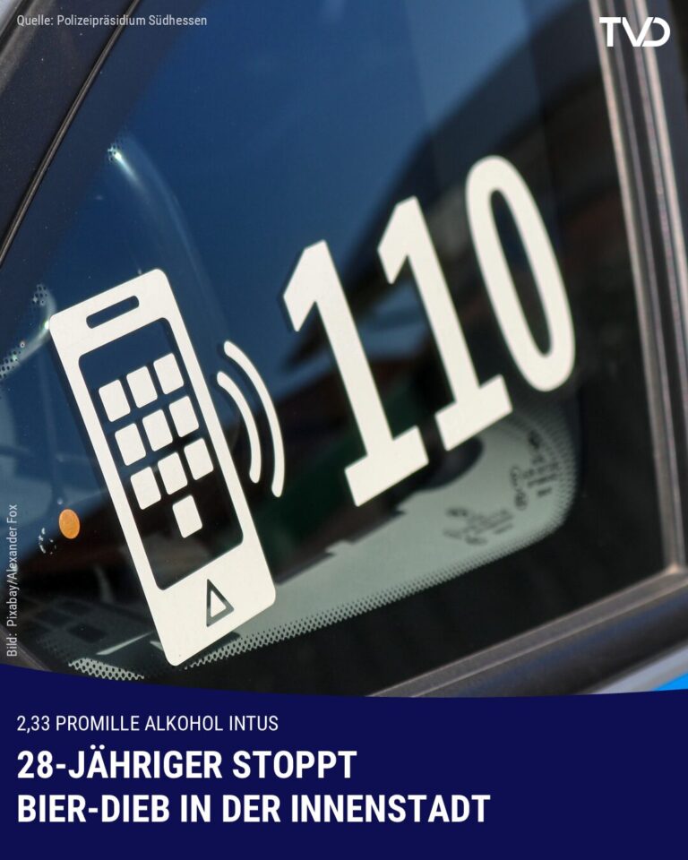 28-Jähriger stoppt Bier-Dieb in der Innenstadt
