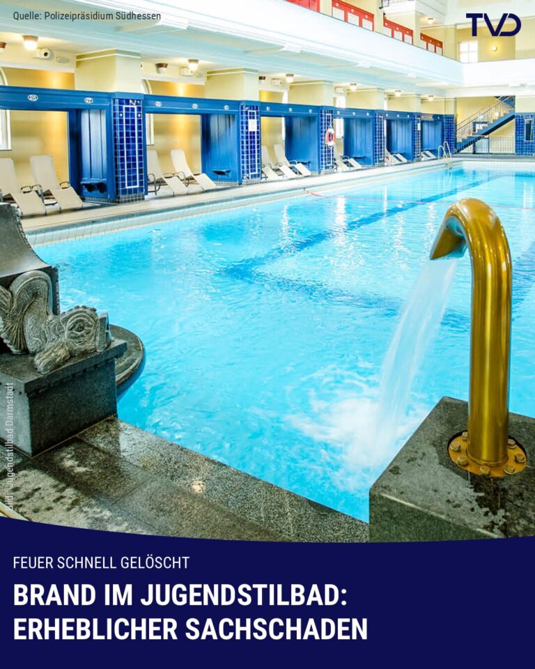 „Erheblicher Sachschaden“ bei Brand im Jugendstilbad