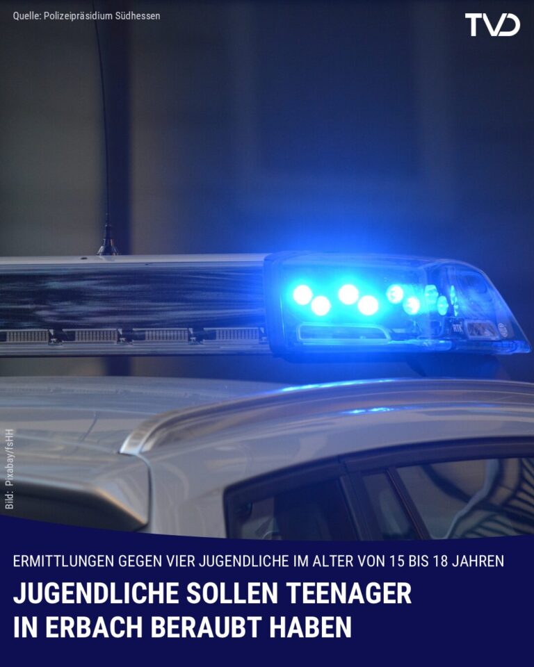 Jugendliche sollen Teenager in Erbach geschlagen und bestohlen haben