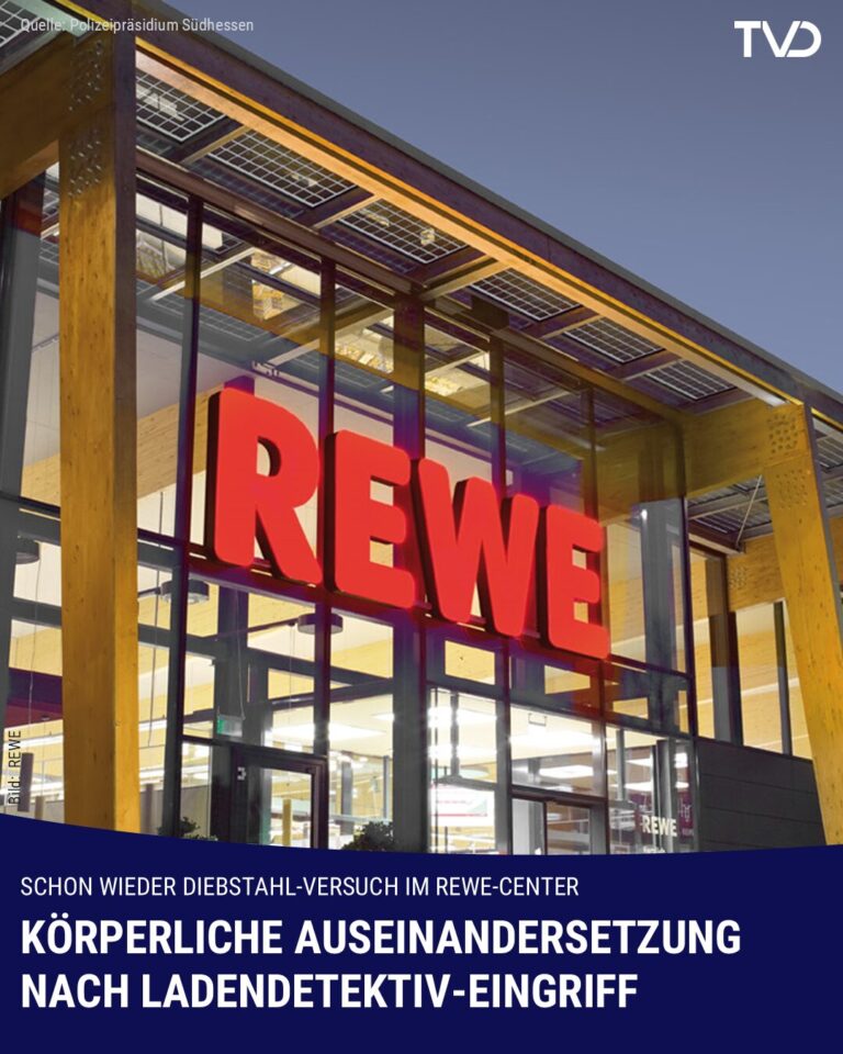 Schon wieder Diebstahl-Versuch im REWE Center