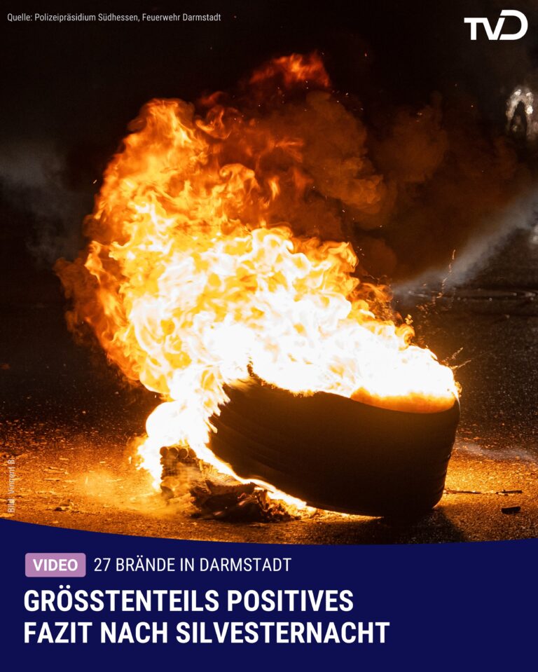 Silvester in Darmstadt größtenteils ruhig