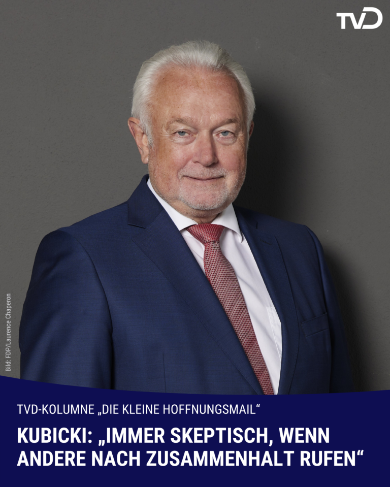 Kubicki: „Bin immer skeptisch, wenn andere nach Zusammenhalt rufen“